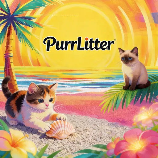 Lunovique® Feline Cloud Throne Clumping Litter – Odor-Vanishing, Dust-Free Kitty Paradise | No-Track, Ultra-Soft Litter for Happy Cats & Spotless Homes
