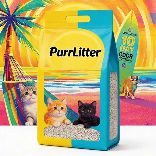 Lunovique® Feline Cloud Palace Cat Litter – Dust-Free, Instant Clumping & Odor-Vanishing Magic for Your Kitty’s Royal Restroom
